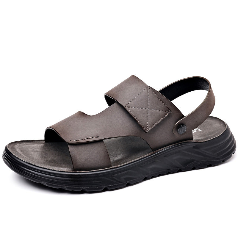 IVORIA Men DriftLuxe Leather Drive Sandals
