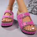 IVORIA GlamAura Pearl Platform Sandals