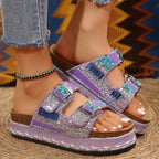 IVORIA CrystalCove Luxe Platform Sandals