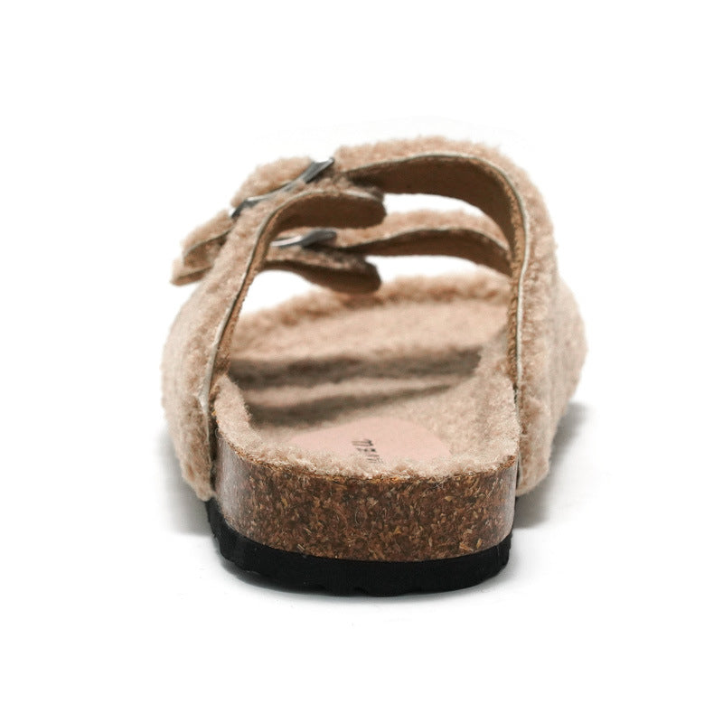 IVORIA CozyStep lambswool Cork Clogs