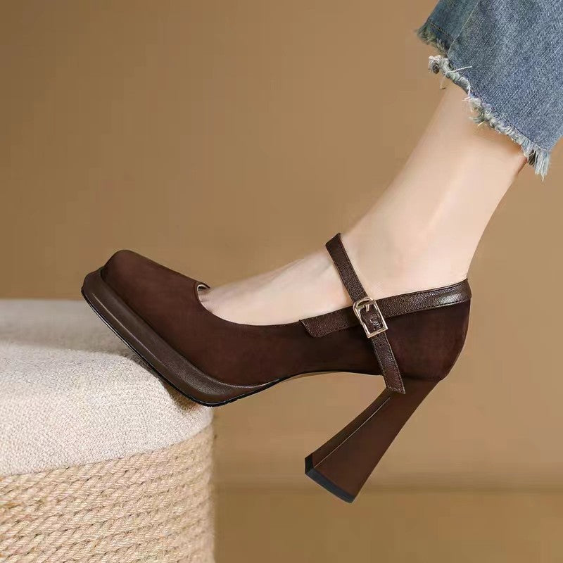 Ivoria Classic Muse Chunky Heels