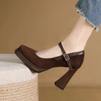 Ivoria Classic Muse Chunky Heels