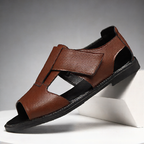 IVORIA Roman Edge Cowhide Leather Sandals
