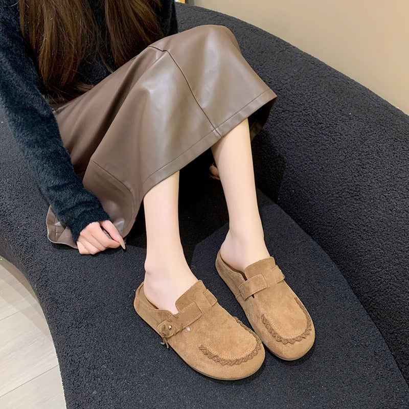 IVORIA SoftHaven Suede Comfort Mules