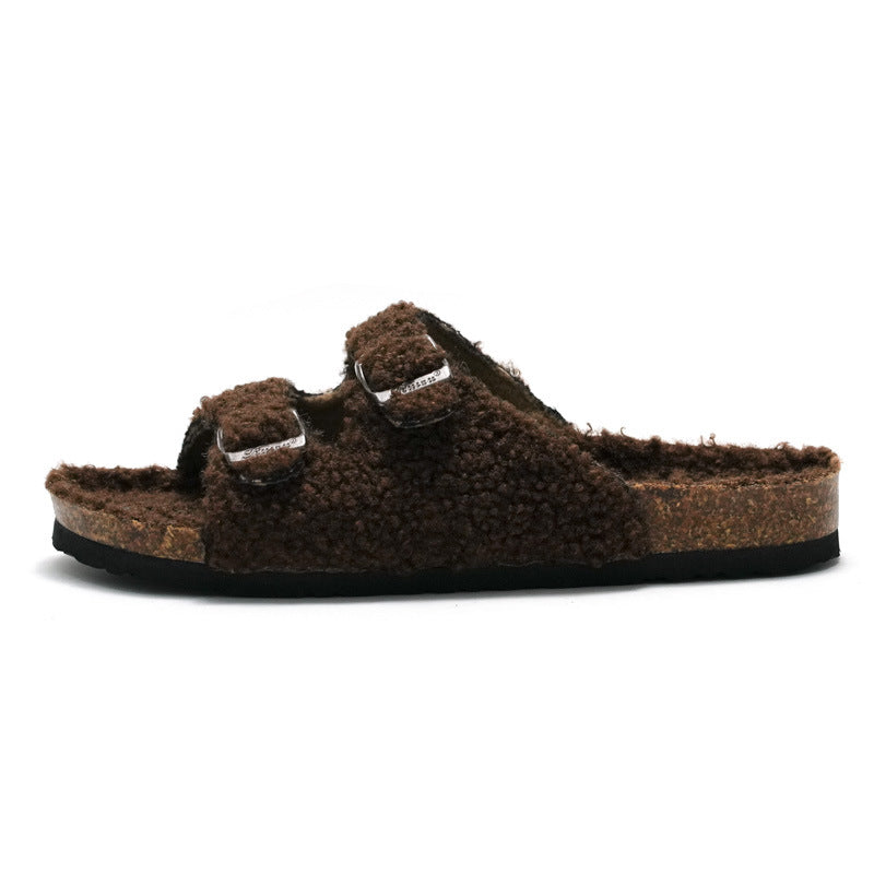 IVORIA CozyStep lambswool Cork Clogs
