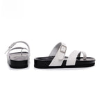 IVORIA CalmStep Leather Cork Slides