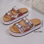 IVORIA CrystalCove Luxe Platform Sandals