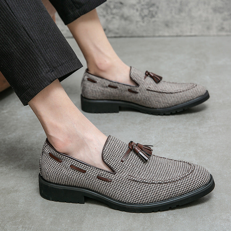IVORIA Regent Plaid Tassel Loafers